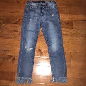 High Waisted Cropped Jeans